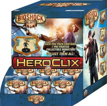BioShock Infinite Gravity Feed Display Box of 24 Booster Packs Heroclix Heroclix Sealed Product BioShock Infinite Gravity Feed Display Box of 24 Booster Packs Heroclix Heroclix Sealed Product