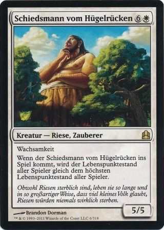 Schiedsmann vom Hugelrucken Arbiter of Knollridge 006 318 German Commander Deck German Singles Schiedsmann vom Hugelrucken Arbiter of Knollridge 006 318 German Commander Deck German Singles