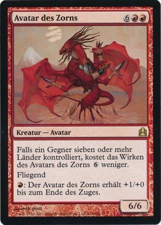 Avatar of Fury Avatar des Zorns 110 318 Commander Deck German Singles Avatar of Fury Avatar des Zorns 110 318 Commander Deck German Singles