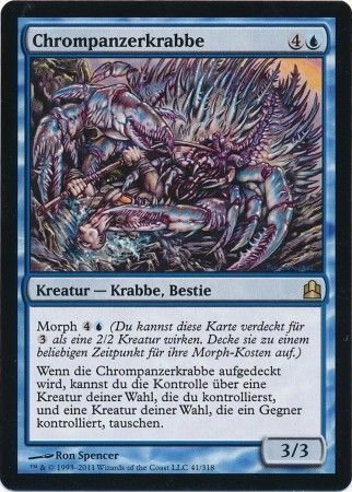 Chrompanzerkrabbe Chromeshell Crab 041 318 German Chrompanzerkrabbe Chromeshell Crab 041 318 German