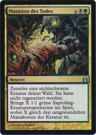 Death Mutation Mutation des Todes 192 318 Commander Deck German Singles Death Mutation Mutation des Todes 192 318 Commander Deck German Singles