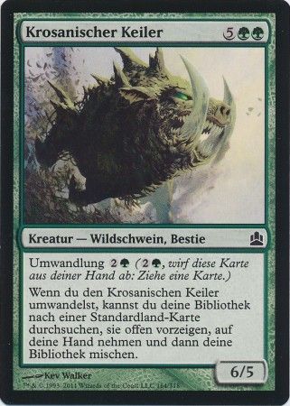 Krosan Tusker Krosanischer Keiler 164 318 Commander Deck German Singles Krosan Tusker Krosanischer Keiler 164 318 Commander Deck German Singles