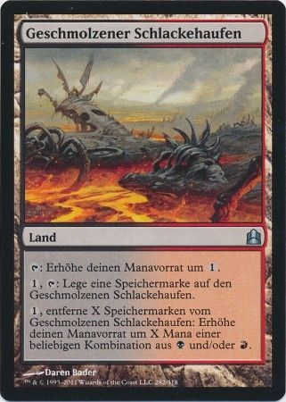 Molten Slagheap Geschmolzener Schlackehaufen 282 318 Commander Deck German Singles Molten Slagheap Geschmolzener Schlackehaufen 282 318 Commander Deck German Singles