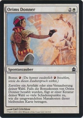 Orims Donner Orim s Thunder 024 318 German Commander Deck German Singles Orims Donner Orim s Thunder 024 318 German Commander Deck German Singles