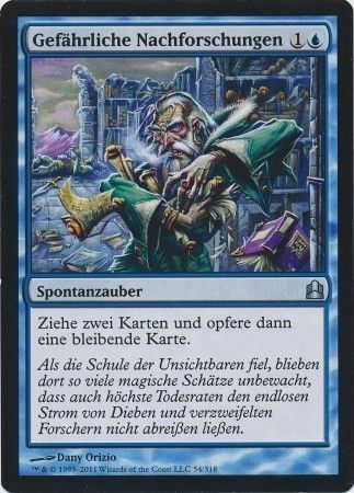 Gefahrliche Nachforschungen Perilous Research 054 318 German Commander Deck German Singles Gefahrliche Nachforschungen Perilous Research 054 318 German Commander Deck German Singles