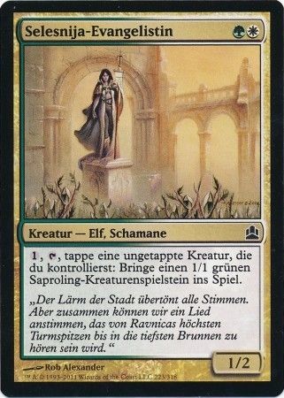 Selesnya Evangel Selesnija Evangelistin 223 318 Commander Deck German Singles Selesnya Evangel Selesnija Evangelistin 223 318 Commander Deck German Singles