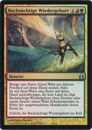 Vengeful Rebirth Rachsuchtige Wiedergeburt 233 318 Commander Deck German Singles Vengeful Rebirth Rachsuchtige Wiedergeburt 233 318 Commander Deck German Singles
