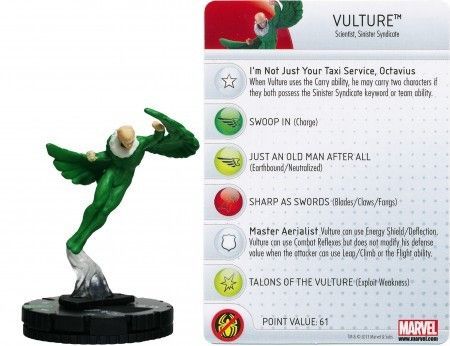 Vulture 019 Amazing Spider Man Marvel Heroclix Vulture 019 Amazing Spider Man Marvel Heroclix