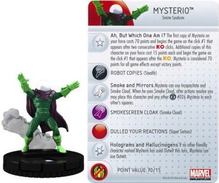 Mysterio 026 Amazing Spider Man Marvel Heroclix Mysterio 026 Amazing Spider Man Marvel Heroclix