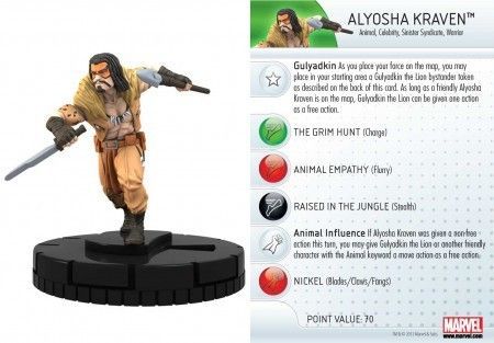 Alyosha Kraven #031b Amazing Spider-Man Marvel Heroclix