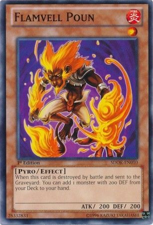 Flamvell Poun SDOK EN010 Common 1st Edition Structure Deck Onslaught of the Fire Kings SDOK Flamvell Poun SDOK EN010 Common 1st Edition Structure Deck Onslaught of the Fire Kings SDOK