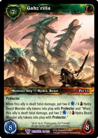 Gahz rilla 15 202 Epic Rare WoW Betrayal of the Guardian Gahz rilla 15 202 Epic Rare WoW Betrayal of the Guardian