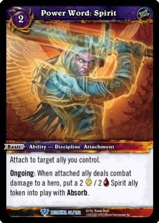 Power Word Spirit 34 202 Rare WoW Betrayal of the Guardian Power Word Spirit 34 202 Rare WoW Betrayal of the Guardian