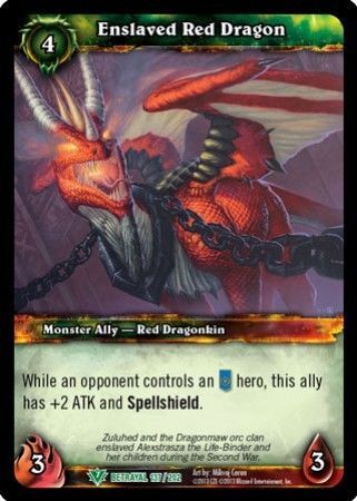 Enslaved Red Dragon 137 202 Uncommon WoW Betrayal of the Guardian Enslaved Red Dragon 137 202 Uncommon WoW Betrayal of the Guardian
