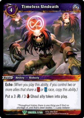 Timeless Undeath 7 202 Uncommon WoW Betrayal of the Guardian Timeless Undeath 7 202 Uncommon WoW Betrayal of the Guardian