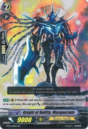 Knight of Nullity Masquerade BT05 018EN Double Rare RR Knight of Nullity Masquerade BT05 018EN Double Rare RR