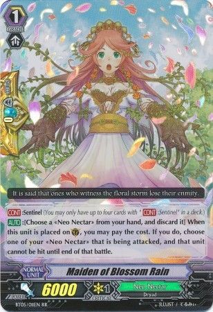 Maiden of Blossom Rain BT05 011EN Double Rare RR Vol 5 Awakening of Twin Blades Singles Maiden of Blossom Rain BT05 011EN Double Rare RR Vol 5 Awakening of Twin Blades Singles