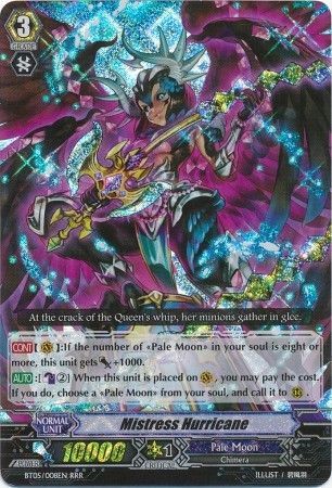 Mistress Hurricane BT05 008EN Triple Rare RRR Vol 5 Awakening of Twin Blades Singles Mistress Hurricane BT05 008EN Triple Rare RRR Vol 5 Awakening of Twin Blades Singles
