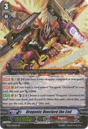 Dragonic Overlord the End BT05 S05EN Special Parallel SP Dragonic Overlord the End BT05 S05EN Special Parallel SP