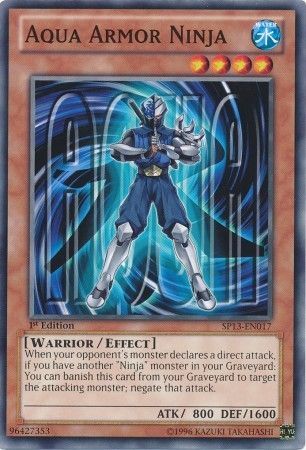 Aqua Armor Ninja SP13 EN017 Common 1st Edition Aqua Armor Ninja SP13 EN017 Common 1st Edition