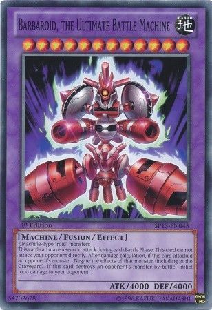Barbaroid the Ultimate Battle Machine SP13 EN045 Common 1st Edition Barbaroid the Ultimate Battle Machine SP13 EN045 Common 1st Edition