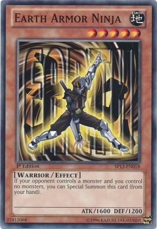Earth Armor Ninja SP13 EN018 Common 1st Edition Star Pack 2013 1st Edition Singles Earth Armor Ninja SP13 EN018 Common 1st Edition Star Pack 2013 1st Edition Singles