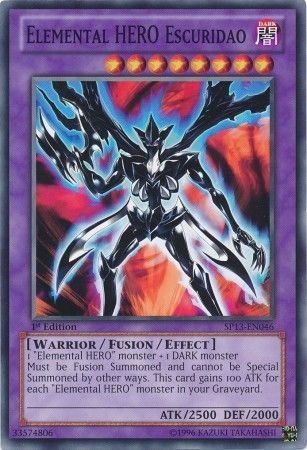 Elemental Hero Escuridao SP13 EN046 Common 1st Edition Star Pack 2013 1st Edition Singles Elemental Hero Escuridao SP13 EN046 Common 1st Edition Star Pack 2013 1st Edition Singles