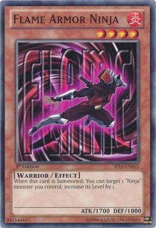 FLAME ARMOR NINJA SP13-EN015 1st EDITION 2013 SERIES COMMON YTCG