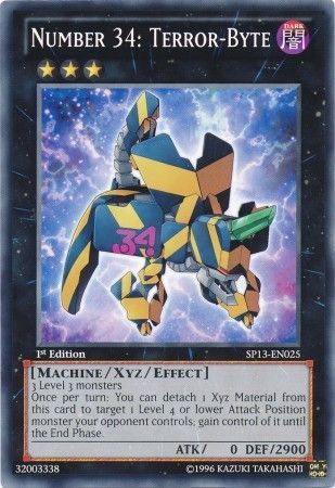 Number 34 Terror Byte SP13 EN025 Common 1st Edition Star Pack 2013 1st Edition Singles Number 34 Terror Byte SP13 EN025 Common 1st Edition Star Pack 2013 1st Edition Singles