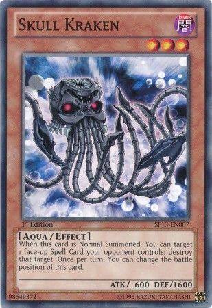 Skull Kraken SP13 EN007 Common 1st Edition Skull Kraken SP13 EN007 Common 1st Edition