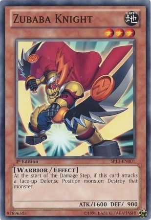 Zubaba Knight SP13 EN001 Common 1st Edition Star Pack 2013 1st Edition Singles Zubaba Knight SP13 EN001 Common 1st Edition Star Pack 2013 1st Edition Singles