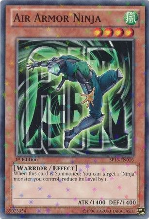 Air Armor Ninja SP13 EN016 Starfoil Rare 1st Edition Air Armor Ninja SP13 EN016 Starfoil Rare 1st Edition