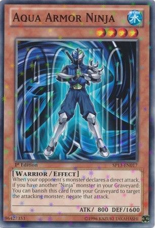 Aqua Armor Ninja SP13 EN017 Starfoil Rare 1st Edition Aqua Armor Ninja SP13 EN017 Starfoil Rare 1st Edition
