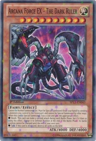 Arcana Force EX The Dark Ruler SP13 EN043 Starfoil Rare 1st Edition Arcana Force EX The Dark Ruler SP13 EN043 Starfoil Rare 1st Edition