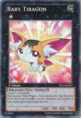 Baby Tiragon SP13 EN027 Starfoil Rare 1st Edition Baby Tiragon SP13 EN027 Starfoil Rare 1st Edition