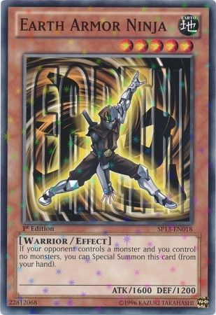 Earth Armor Ninja SP13 EN018 Starfoil Rare 1st Edition Star Pack 2013 1st Edition Starfoil Singles Earth Armor Ninja SP13 EN018 Starfoil Rare 1st Edition Star Pack 2013 1st Edition Starfoil Singles