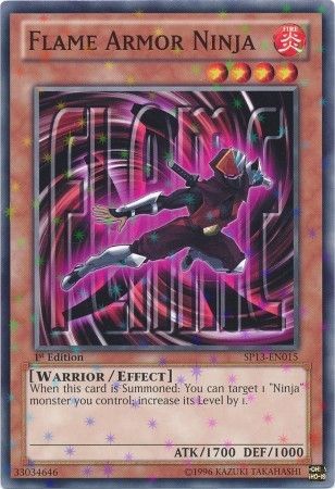 Flame Armor Ninja SP13 EN015 Starfoil Rare 1st Edition Flame Armor Ninja SP13 EN015 Starfoil Rare 1st Edition