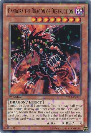 Gandora the Dragon of Destruction SP13 EN041 Starfoil Rare 1st Edition Gandora the Dragon of Destruction SP13 EN041 Starfoil Rare 1st Edition