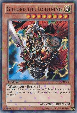 Gilford the Lightning SP13 EN040 Starfoil Rare 1st Edition Gilford the Lightning SP13 EN040 Starfoil Rare 1st Edition