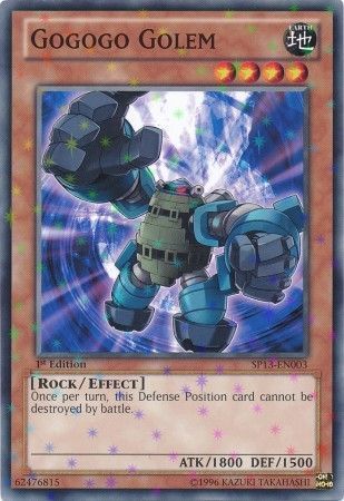 GOGOGO GOLEM SP13-EN003 1st EDITION 2013 SERIES STARFOIL RARE YTCG
