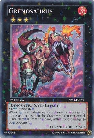 GRENOSAURUS SP13-EN022 1st EDITION 2013 SERIES STARFOIL RARE YTCG