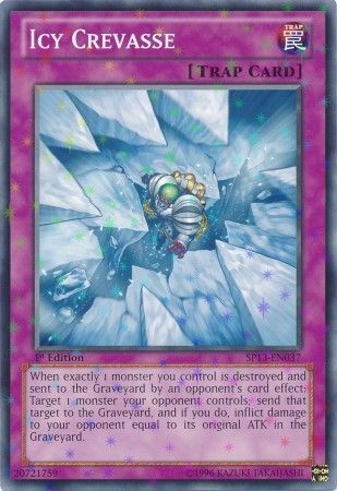 Icy Crevasse SP13 EN037 Starfoil Rare 1st Edition Icy Crevasse SP13 EN037 Starfoil Rare 1st Edition