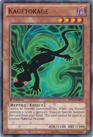 Kagetokage SP13 EN009 Starfoil Rare 1st Edition Kagetokage SP13 EN009 Starfoil Rare 1st Edition