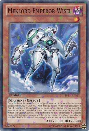 Meklord Emperor Wisel SP13 EN047 Starfoil Rare 1st Edition Meklord Emperor Wisel SP13 EN047 Starfoil Rare 1st Edition