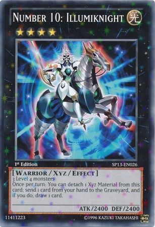 Number 10 Illumiknight SP13 EN026 Starfoil Rare 1st Edition Number 10 Illumiknight SP13 EN026 Starfoil Rare 1st Edition