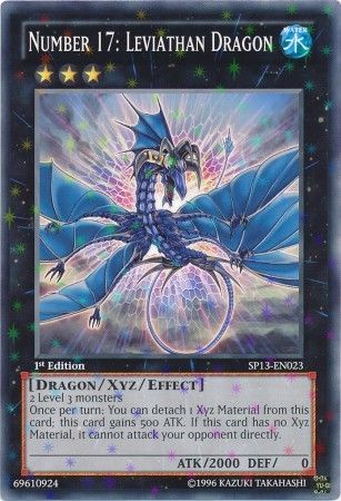 Number 17 Leviathan Dragon SP13 EN023 Starfoil Rare 1st Edition Number 17 Leviathan Dragon SP13 EN023 Starfoil Rare 1st Edition