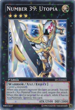 NUMBER 39: UTOPIA SP13-EN021 1st EDITION 2013 SERIES STARFOIL RARE YTCG