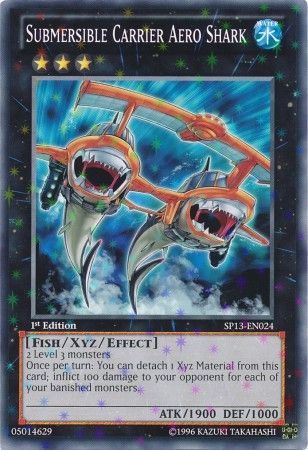 Submersible Carrier Aero Shark SP13 EN024 Starfoil Rare 1st Edition Star Pack 2013 1st Edition Starfoil Singles Submersible Carrier Aero Shark SP13 EN024 Starfoil Rare 1st Edition Star Pack 2013 1st Edition Starfoil Singles