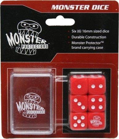 Monster Binder Red Set of 6 d6 Dice SDI MD RED Dice Life Counters Tokens Monster Binder Red Set of 6 d6 Dice SDI MD RED Dice Life Counters Tokens