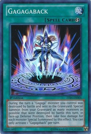 Gagagaback ZTIN EN004 Super Rare Yu Gi Oh Promo Cards Gagagaback ZTIN EN004 Super Rare Yu Gi Oh Promo Cards
